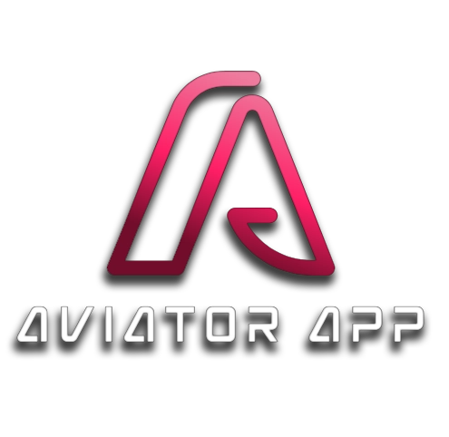 Aviator game logo. Depicts a red big letter A and the text Aviator APP